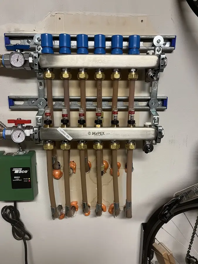 Plumber performing Leak Detection at a residential property in Wahneta